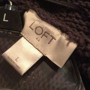 The loft cardigan size large- brown